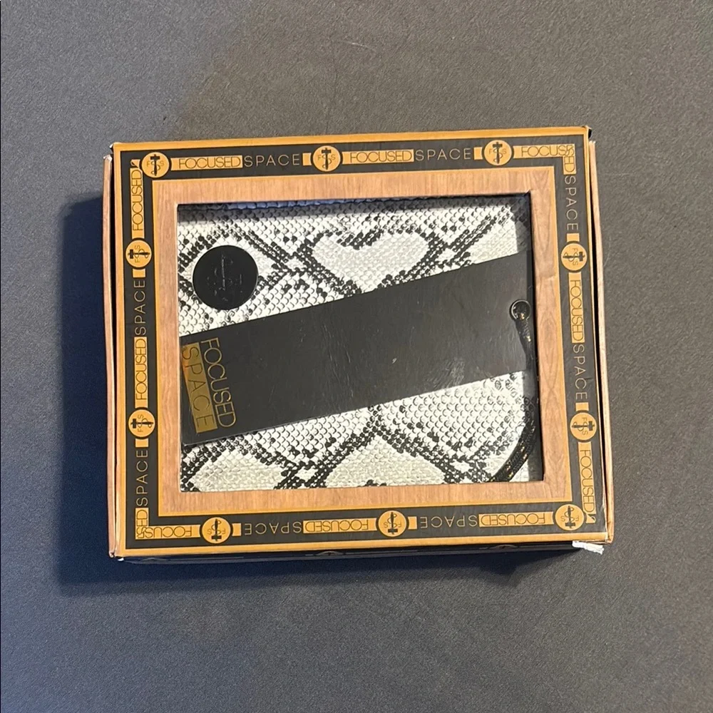 NWT Focused Space Snakeskin Wallet